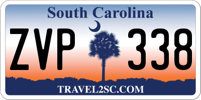 SC license plate ZVP338
