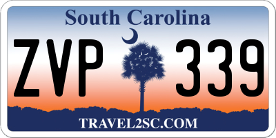 SC license plate ZVP339