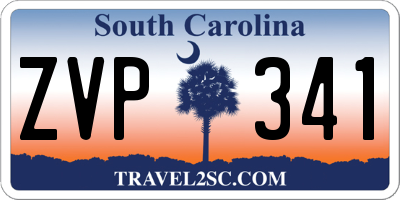SC license plate ZVP341