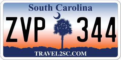 SC license plate ZVP344