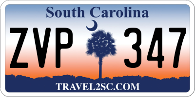 SC license plate ZVP347
