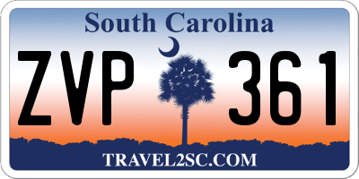 SC license plate ZVP361