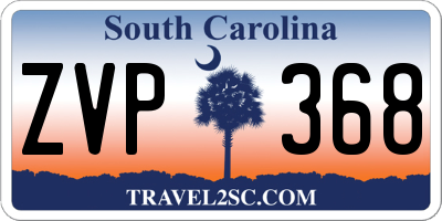 SC license plate ZVP368