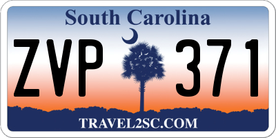 SC license plate ZVP371