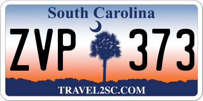 SC license plate ZVP373