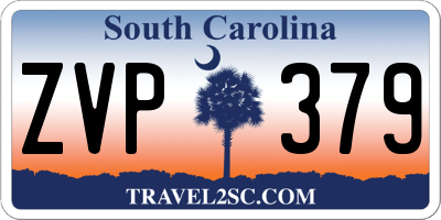 SC license plate ZVP379