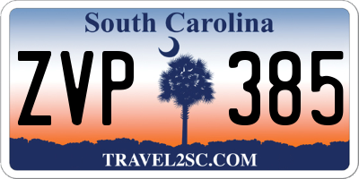 SC license plate ZVP385