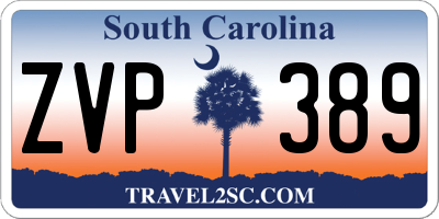 SC license plate ZVP389