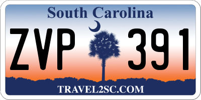 SC license plate ZVP391