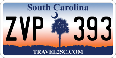 SC license plate ZVP393
