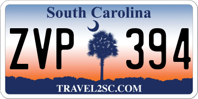 SC license plate ZVP394