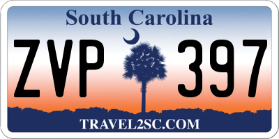 SC license plate ZVP397