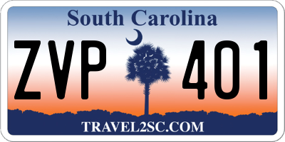 SC license plate ZVP401
