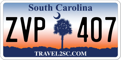 SC license plate ZVP407