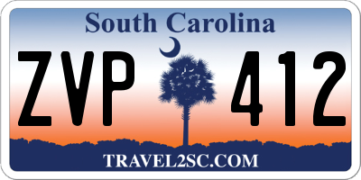 SC license plate ZVP412