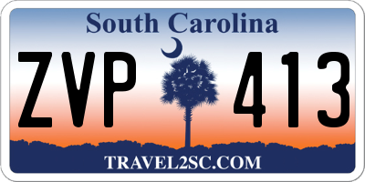 SC license plate ZVP413