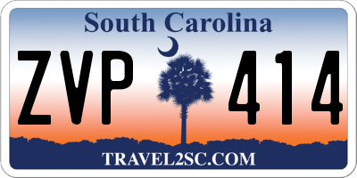 SC license plate ZVP414