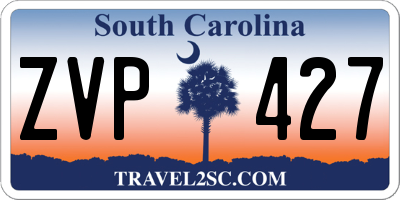 SC license plate ZVP427