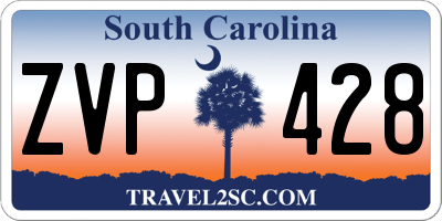 SC license plate ZVP428