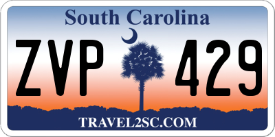 SC license plate ZVP429