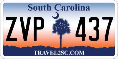 SC license plate ZVP437