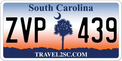 SC license plate ZVP439