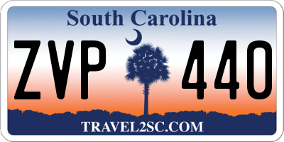 SC license plate ZVP440