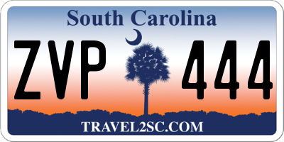 SC license plate ZVP444