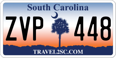SC license plate ZVP448