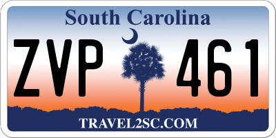 SC license plate ZVP461