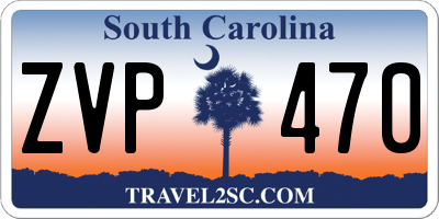 SC license plate ZVP470