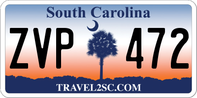 SC license plate ZVP472