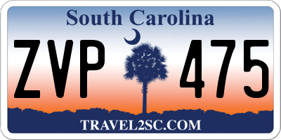 SC license plate ZVP475