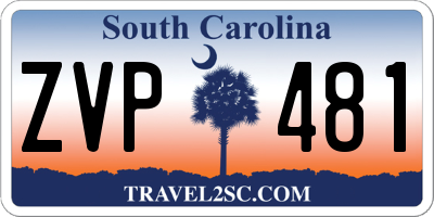 SC license plate ZVP481
