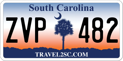 SC license plate ZVP482