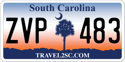 SC license plate ZVP483