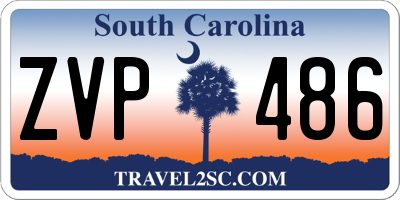 SC license plate ZVP486