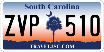 SC license plate ZVP510