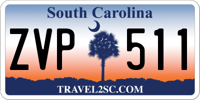 SC license plate ZVP511