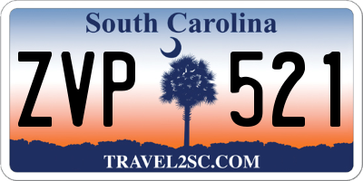 SC license plate ZVP521