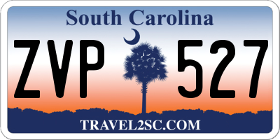 SC license plate ZVP527