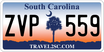 SC license plate ZVP559