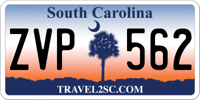 SC license plate ZVP562