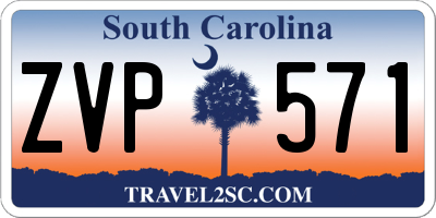 SC license plate ZVP571