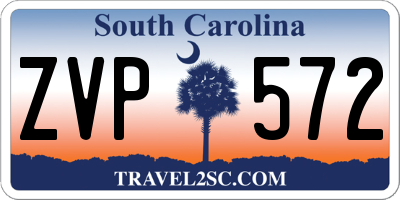 SC license plate ZVP572