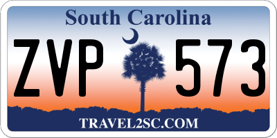 SC license plate ZVP573