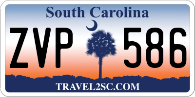 SC license plate ZVP586