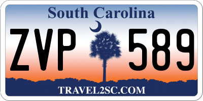 SC license plate ZVP589