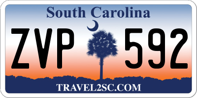 SC license plate ZVP592