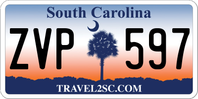 SC license plate ZVP597